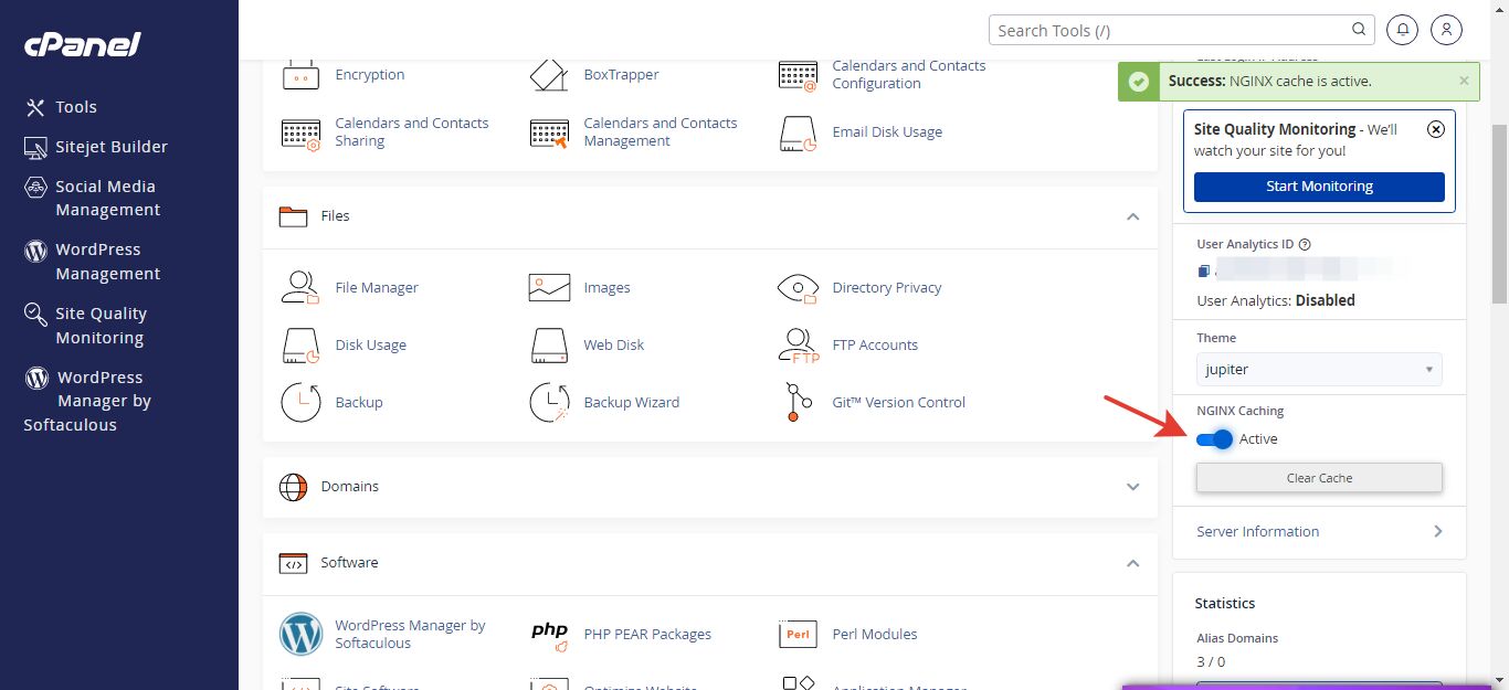 Acelera tu sitio web y optimiza recursos con NGINX Caching en cPanel