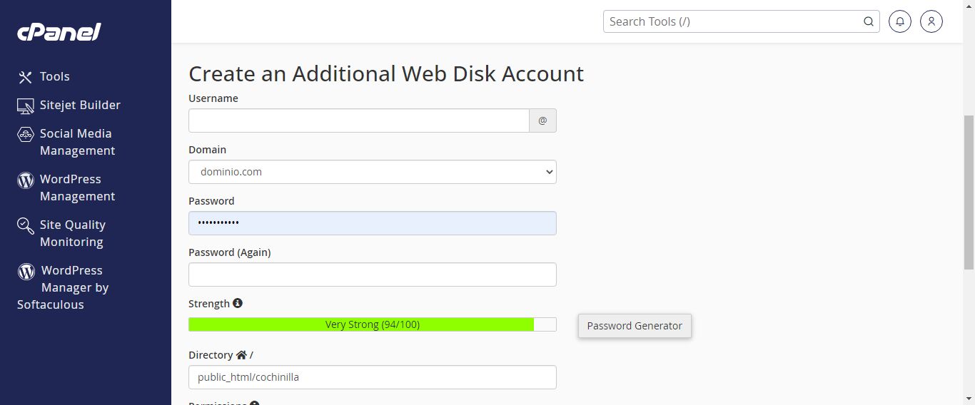 WebDAV Connection Setup